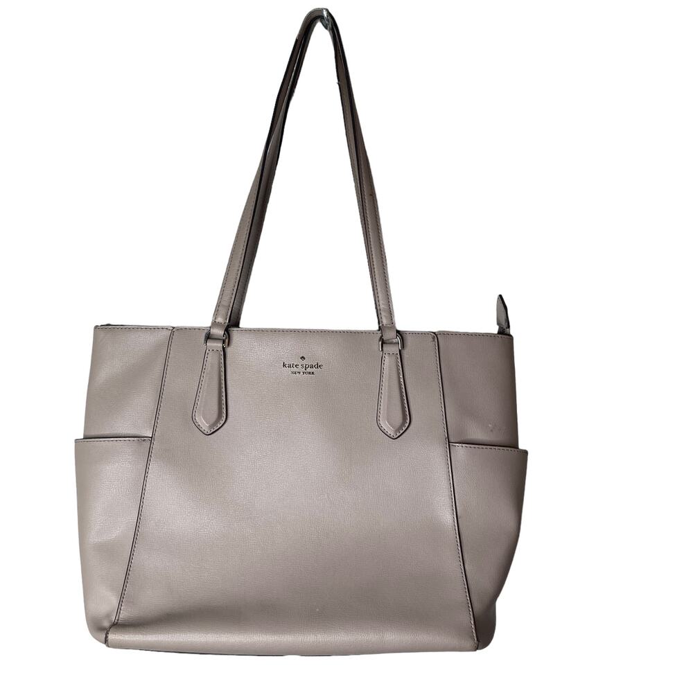 Kate Spade Tippy Medium Top Zip Tote Leather Shoulder Bag Work Everyday Handbag - Picture 1 of 16